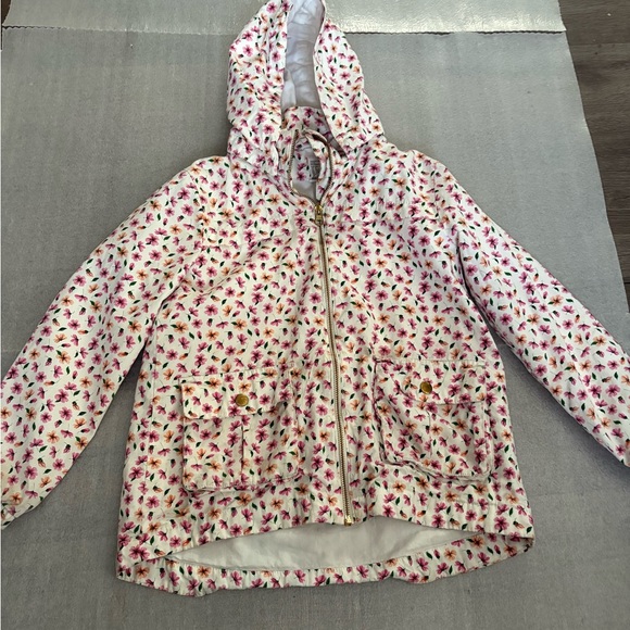 [Y8]ANGELA MCKAY X H&M Red FLORAL PARKA - Picture 2 of 8